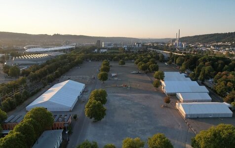 Der Aufbau geht los...