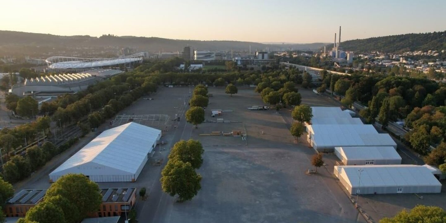 Der Aufbau geht los...